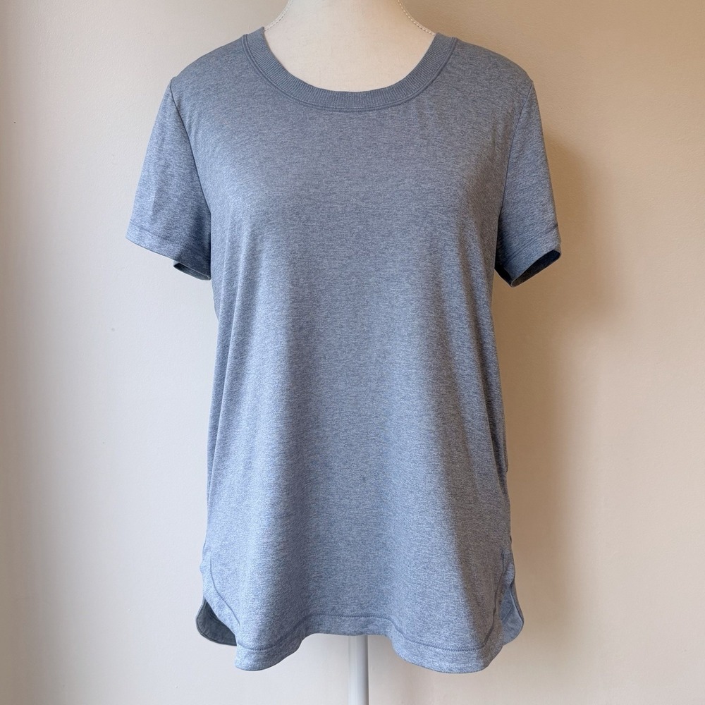 Athleta Untempo Athletic Shirts Medium Blue Orange Lot Of 2 Workouts Running